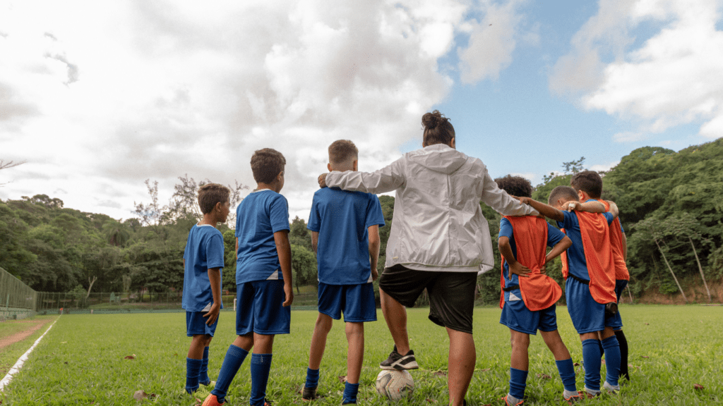 a group of athlete player