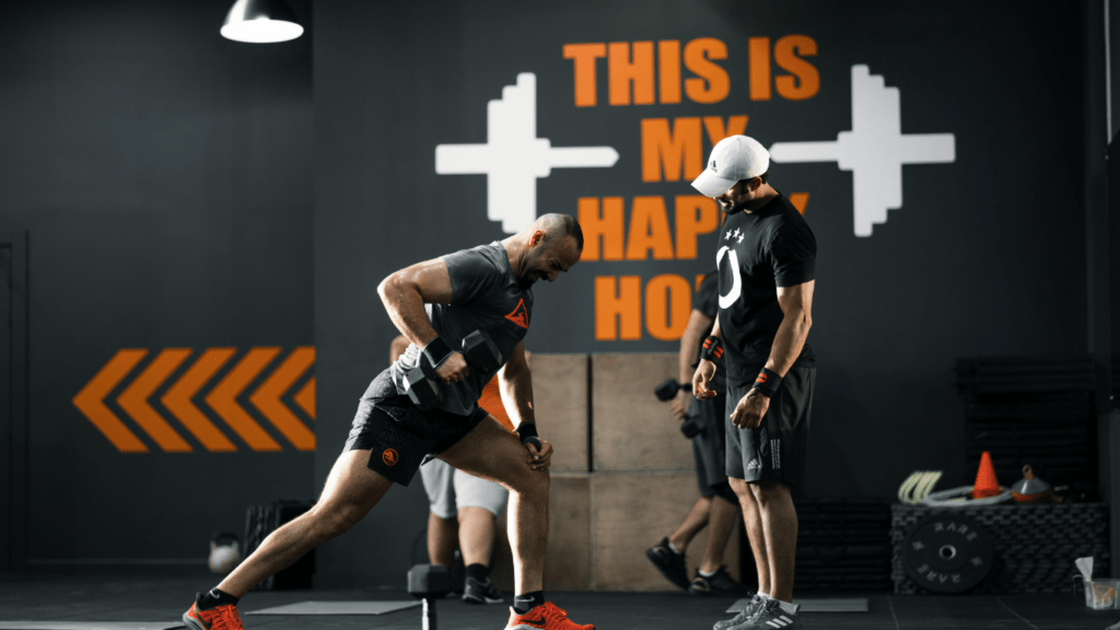 two person at the gym