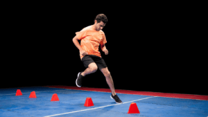 a person in an orange shirt