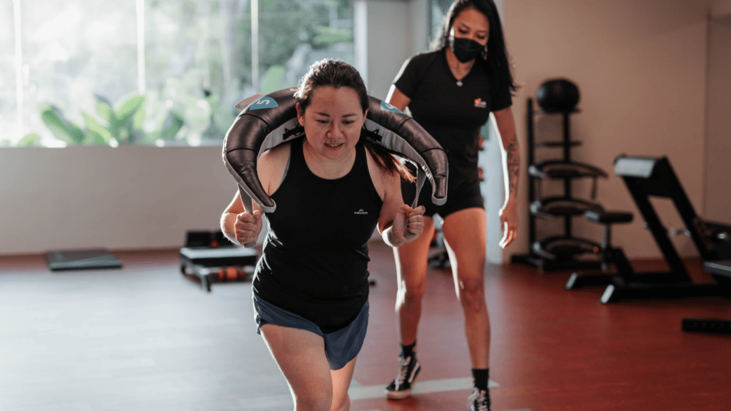 a personal gym trainer