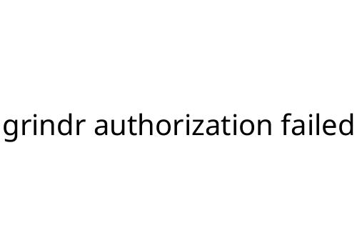 grindr authorization failed