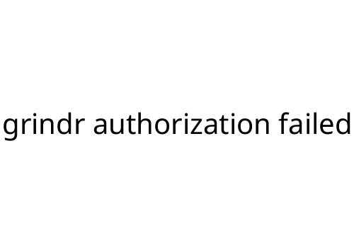 grindr authorization failed